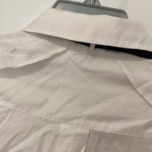 BCBGMAXAZRIA Women's Ruffle Sleeve Cotton Shirt